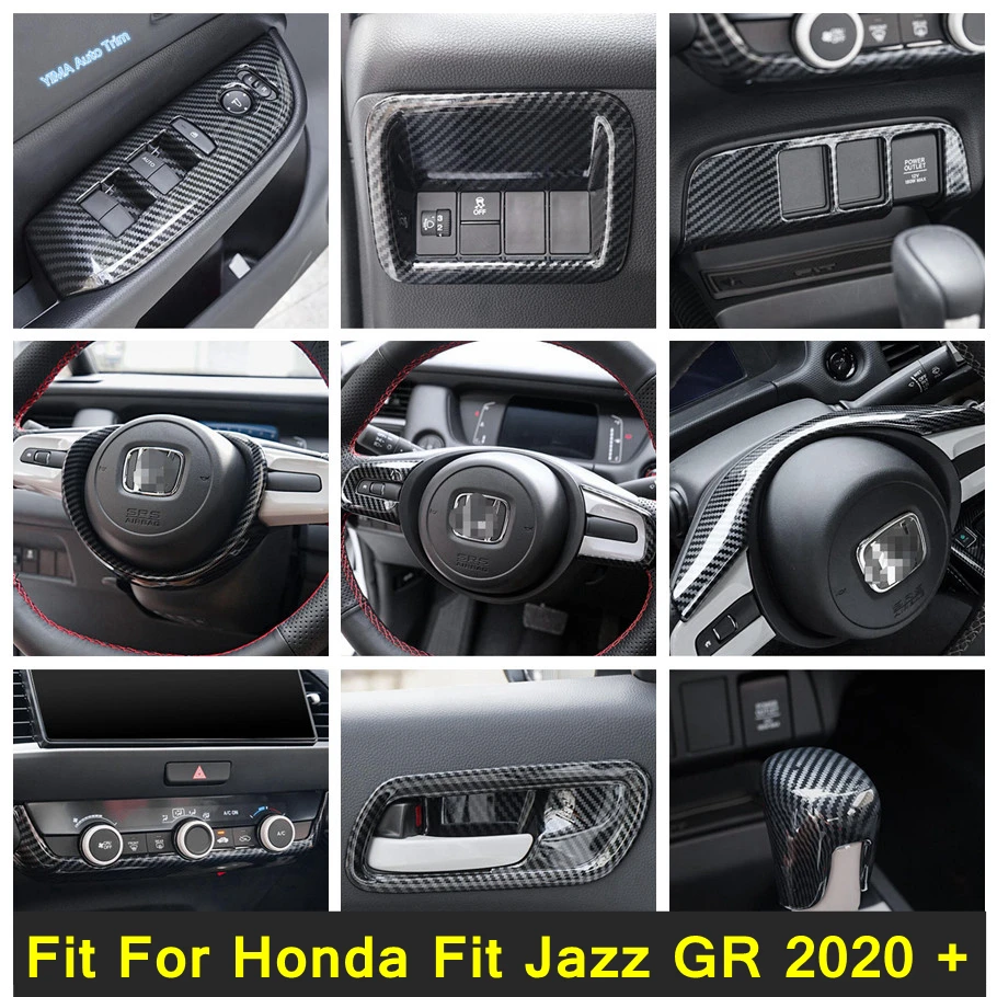 Window Lift / Head Lights Switch / Door Handle Bowl Cover Trim Carbon Fiber Interior Refit Kit For Honda Fit Jazz GR 2020 - 2022
Window Lift / Head Lights Switch / Door Handle Bowl Cover Trim Carbon Fiber Interior Refit Kit For Honda Fit Jazz GR 2020 - 2022
