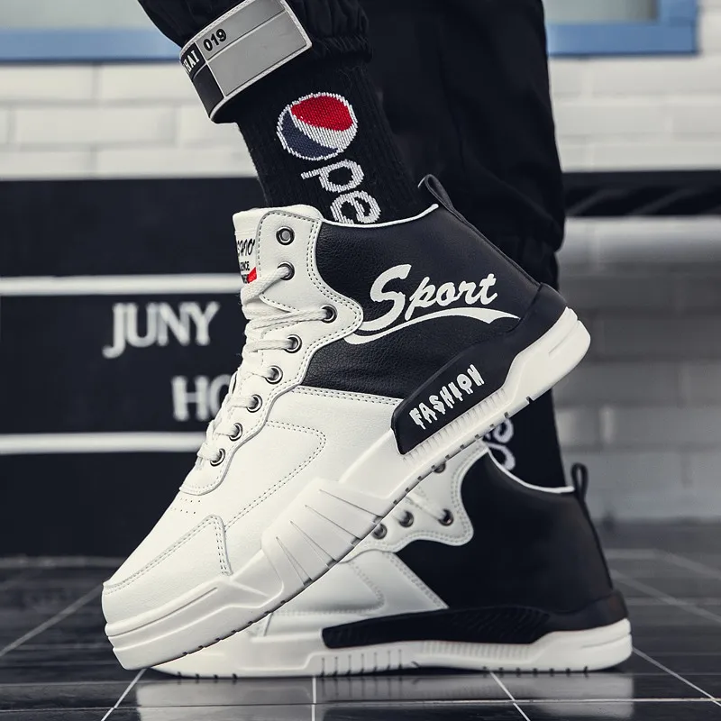 Белые мужские кроссовки zapatillas hombre повседневная обувь с высоким берцем AJ модные