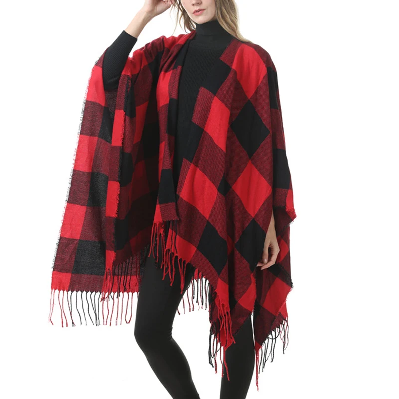 Plaid Tassel Women Scarves Contrast Color Patchwork Retro Female Multi-purpose Shawl Scarf Faux Wool Vintage Scarves Wrap
Plaid Tassel Women Scarves Contrast Color Patchwork Retro Female Multi-purpose Shawl Scarf Faux Wool Vintage Scarves Wrap