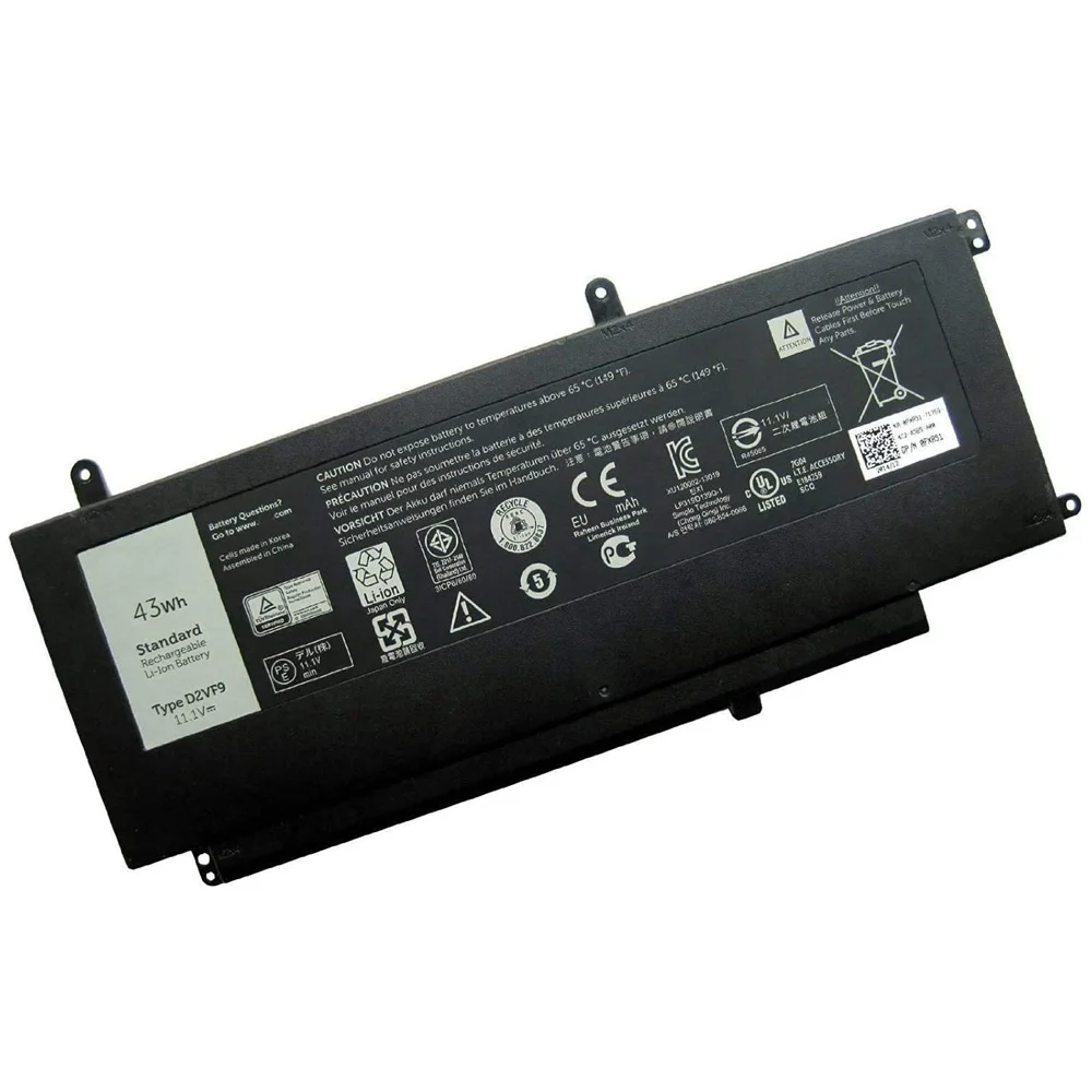 Аккумулятор D2VF9 для ноутбука Dell Inspiron 15 7547 7548 для Vostro 5459 Sereis 0PXR51 0YGR2V P41F P68G 4P8PH PXR51 43WH
Аккумулятор D2VF9 для ноутбука Dell Inspiron 15 7547 7548 для Vostro 5459 Sereis 0PXR51 0YGR2V P41F P68G 4P8PH PXR51 43WH