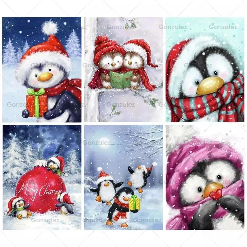 5D Diy Diamond Painting Full Round/square Drill Embroidery Mosaic Penguin Cross Stitch Art Christmas Decoration Handmade Gifts
5D Diy Diamond Painting Full Round/square Drill Embroidery Mosaic Penguin Cross Stitch Art Christmas Decoration Handmade Gifts