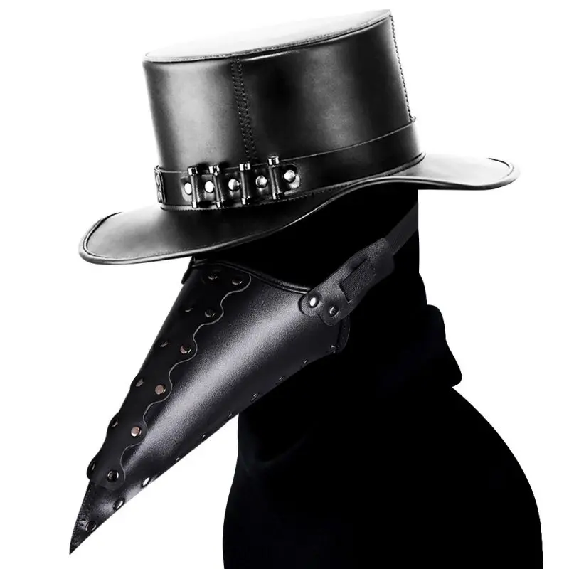 Halloween Plague Mask Beak Long Nose Cosplay Crow Gothic Retro Rock Steampunk Leather Maske for Halloween
Halloween Plague Mask Beak Long Nose Cosplay Crow Gothic Retro Rock Steampunk Leather Maske for Halloween