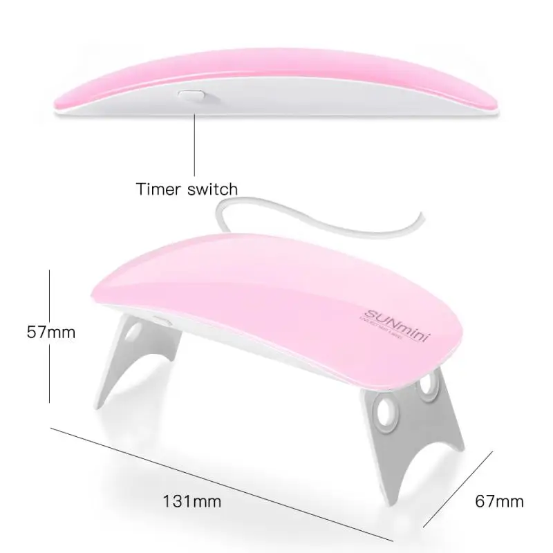 Mini 6W Nail Dryer Machine Portable 6 LED UV manicure Lamp nails USB Cable Home Use Nail lamp for drying nails Nail Art & Tools
Mini 6W Nail Dryer Machine Portable 6 LED UV manicure Lamp nails USB Cable Home Use Nail lamp for drying nails Nail Art & Tools