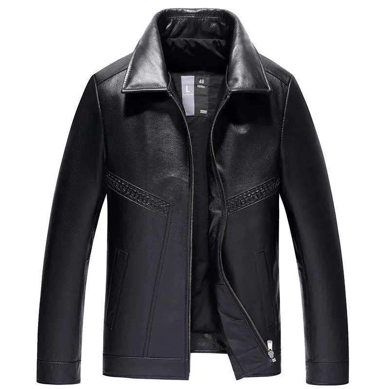Genuine Cow Leather Clothes Men Casual Jacket Motorcycle Coat Male Slim Fashionable Lapel Winter
Genuine Cow Leather Clothes Men Casual Jacket Motorcycle Coat Male Slim Fashionable Lapel Winter