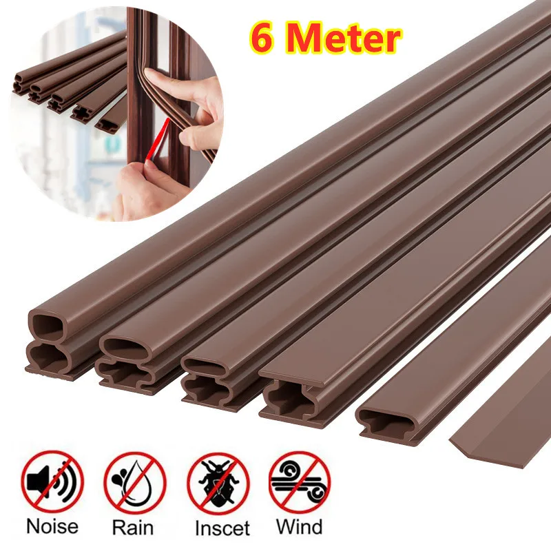 6M Silicone Rubber Self-adhesive Sealing Strip for Home Door Window sealing strip dustproof soundproof and anti-collision strips
6M Silicone Rubber Self-adhesive Sealing Strip for Home Door Window sealing strip dustproof soundproof and anti-collision strips