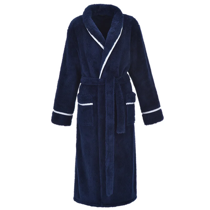 Luxury Men Robe Flannel Turn-down Collar Bathrobes Fashion Leisure Wear Winter Tracksuit Loungewear Unisex Bathrobe
Luxury Men Robe Flannel Turn-down Collar Bathrobes Fashion Leisure Wear Winter Tracksuit Loungewear Unisex Bathrobe