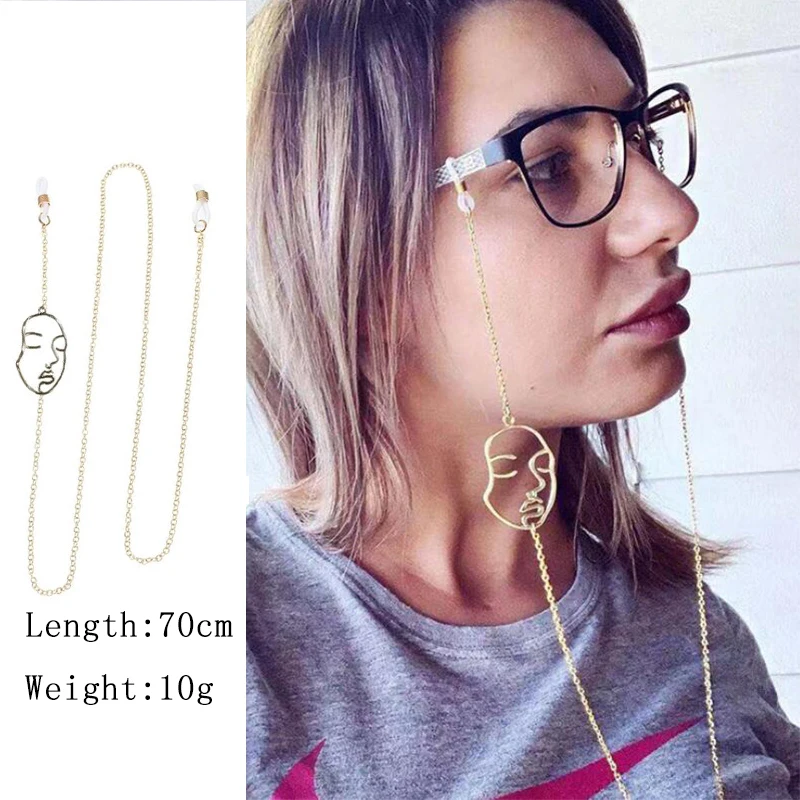 Hot Fashion Women Silver Color Smile Eyewear Chains Sunglasses Necklace unisex Face Mask Chain Cord Holder Neck Strap Rope
Hot Fashion Women Silver Color Smile Eyewear Chains Sunglasses Necklace unisex Face Mask Chain Cord Holder Neck Strap Rope