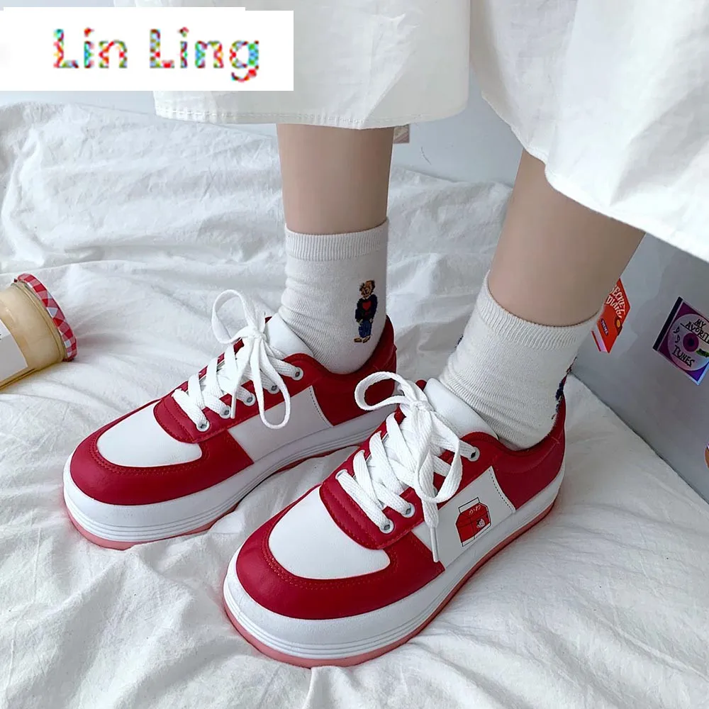 2021LinLing Cos Vulcanized Shoes Sneakers Casual Comfortable Breathable Flat Shoe Female Platform Chaussure Sneaker Lolita
2021LinLing Cos Vulcanized Shoes Sneakers Casual Comfortable Breathable Flat Shoe Female Platform Chaussure Sneaker Lolita
