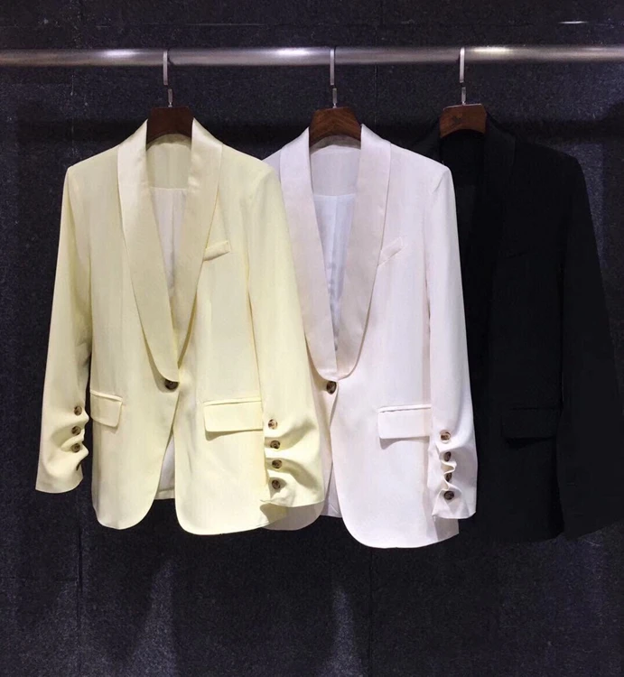 2021 new women fashion high-quality solid color decoration wrinkled sleeves stitching symmetrical pocket short suit jacket 525
2021 new women fashion high-quality solid color decoration wrinkled sleeves stitching symmetrical pocket short suit jacket 525