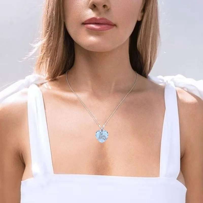 Exquisite Transparent Heart-Shaped Crystal Kitten Pendant Necklace for Women 2021 Trend Party Jewelry Gift Chain Necklace
Exquisite Transparent Heart-Shaped Crystal Kitten Pendant Necklace for Women 2021 Trend Party Jewelry Gift Chain Necklace