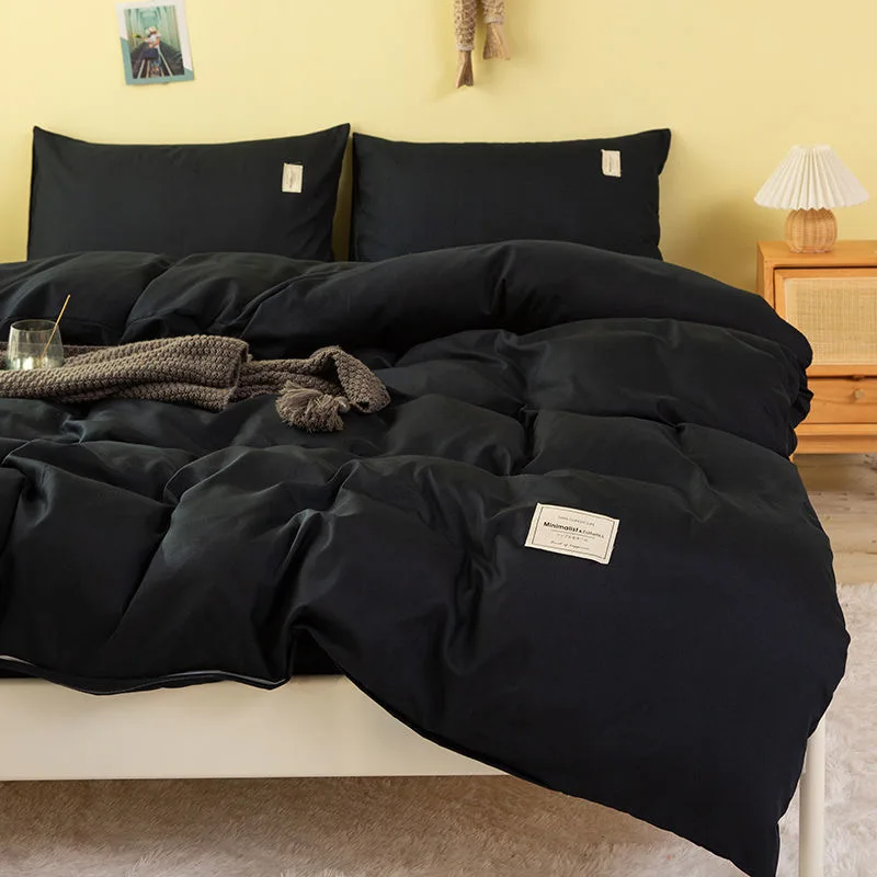 1 pc Black Duvet Cover Queen Size Black Color Bedclothes Comforter Cover King Microfiber Quilt Cover for Man (no pillowcase)
1 pc Black Duvet Cover Queen Size Black Color Bedclothes Comforter Cover King Microfiber Quilt Cover for Man (no pillowcase)
