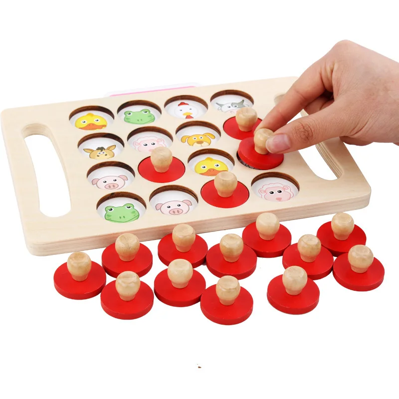Montessori Memory Match Chess Game 3D Puzzles Wooden Early Educational Family Party Casual Interaction Game Toy For Children Kid
Montessori Memory Match Chess Game 3D Puzzles Wooden Early Educational Family Party Casual Interaction Game Toy For Children Kid