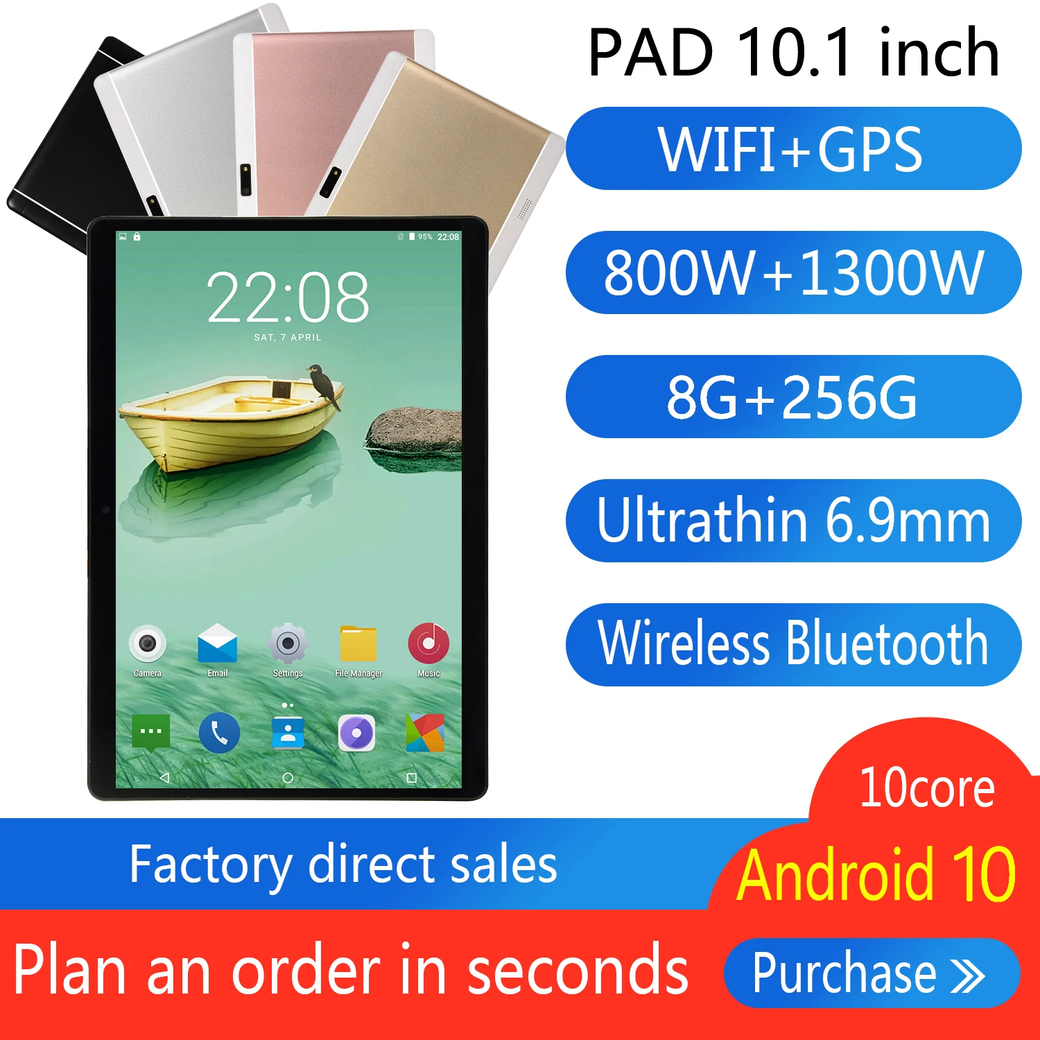 Global Version C2108 Classic 10.1 Inch 2.5HD+ Tablets 8+256GB GPS WiFi 6.9 mm Ultrathin Tablet Pc Android 10Core Game Tablets
Global Version C2108 Classic 10.1 Inch 2.5HD+ Tablets 8+256GB GPS WiFi 6.9 mm Ultrathin Tablet Pc Android 10Core Game Tablets