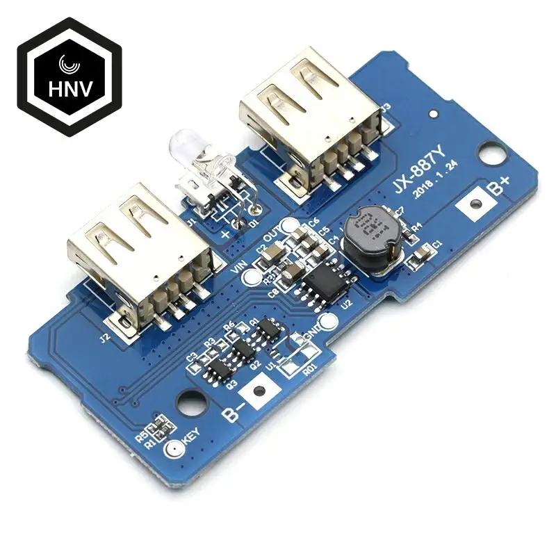 5V 2A Power Bank Charger Module Charging Circuit Board Step Up Boost Power Supply Module 2A Dual USB Output 1A Input
5V 2A Power Bank Charger Module Charging Circuit Board Step Up Boost Power Supply Module 2A Dual USB Output 1A Input