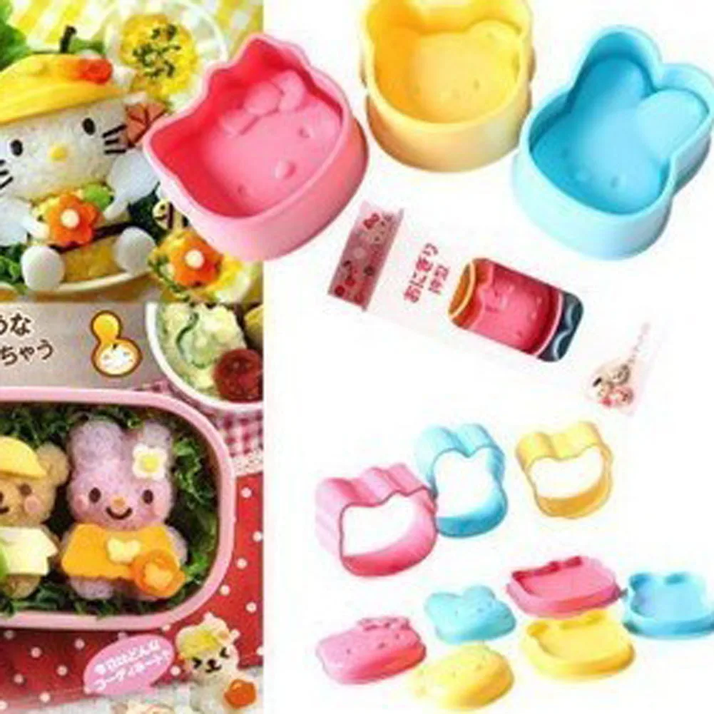 Sushi Mold Maker Sushi Making Kit Cartoon Bear Rabbit Onigiri Rice Ball Mold Kids Packed Lunch Kitchen Tools Accessories
Sushi Mold Maker Sushi Making Kit Cartoon Bear Rabbit Onigiri Rice Ball Mold Kids Packed Lunch Kitchen Tools Accessories