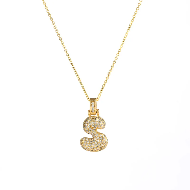 Necklace-Pendant A-Z letter alphabet necklace hip hop punk copper white cubic zirconia 18K gold initial name necklace jewelry
Necklace-Pendant A-Z letter alphabet necklace hip hop punk copper white cubic zirconia 18K gold initial name necklace jewelry