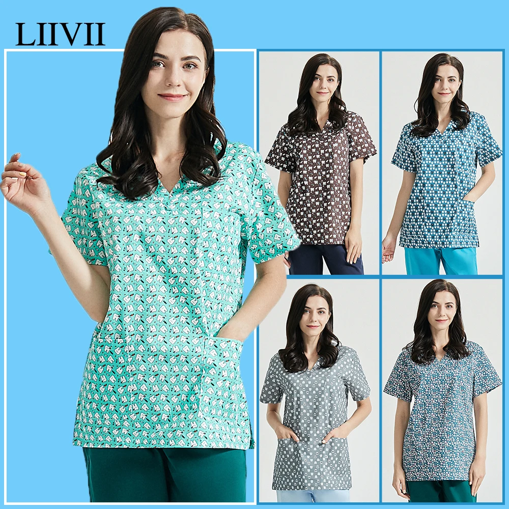 new High quality cartoon printed nursing work clothes nurse scrub top beauty uniform unisex beauty salon work clothes wholesale
new High quality cartoon printed nursing work clothes nurse scrub top beauty uniform unisex beauty salon work clothes wholesale