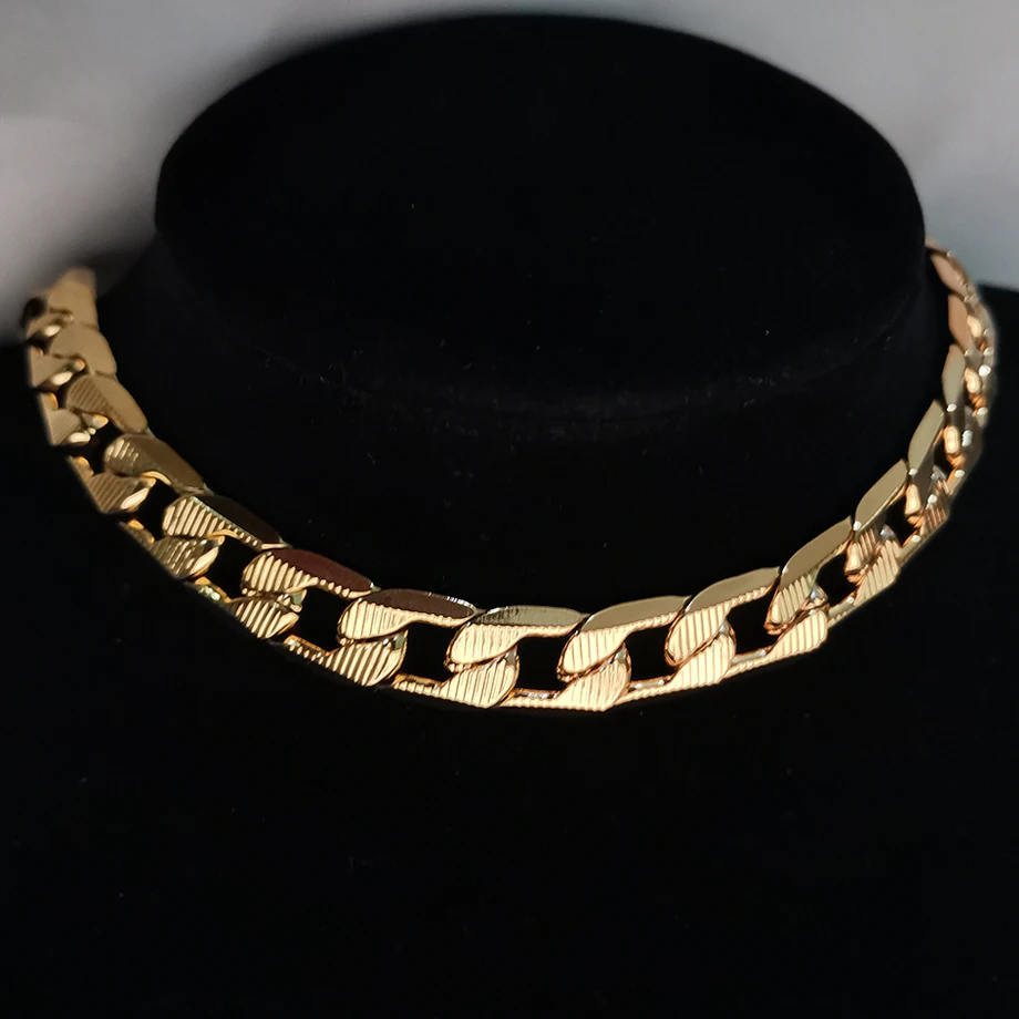 Hip Hop Men's Thick Miami Cuban Link Chain Choker Necklace Chunky Gold Color Stainless Steel Neck Collares Jewelry For Women
Hip Hop Men's Thick Miami Cuban Link Chain Choker Necklace Chunky Gold Color Stainless Steel Neck Collares Jewelry For Women