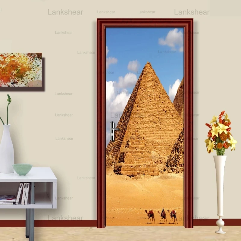 Door Stickers Ancient Egypt Pyramid Home Decoration Waterproof Pvc Self-Adhesive Mural Wall Art Wallpaper Door Decoration Design
Door Stickers Ancient Egypt Pyramid Home Decoration Waterproof Pvc Self-Adhesive Mural Wall Art Wallpaper Door Decoration Design
