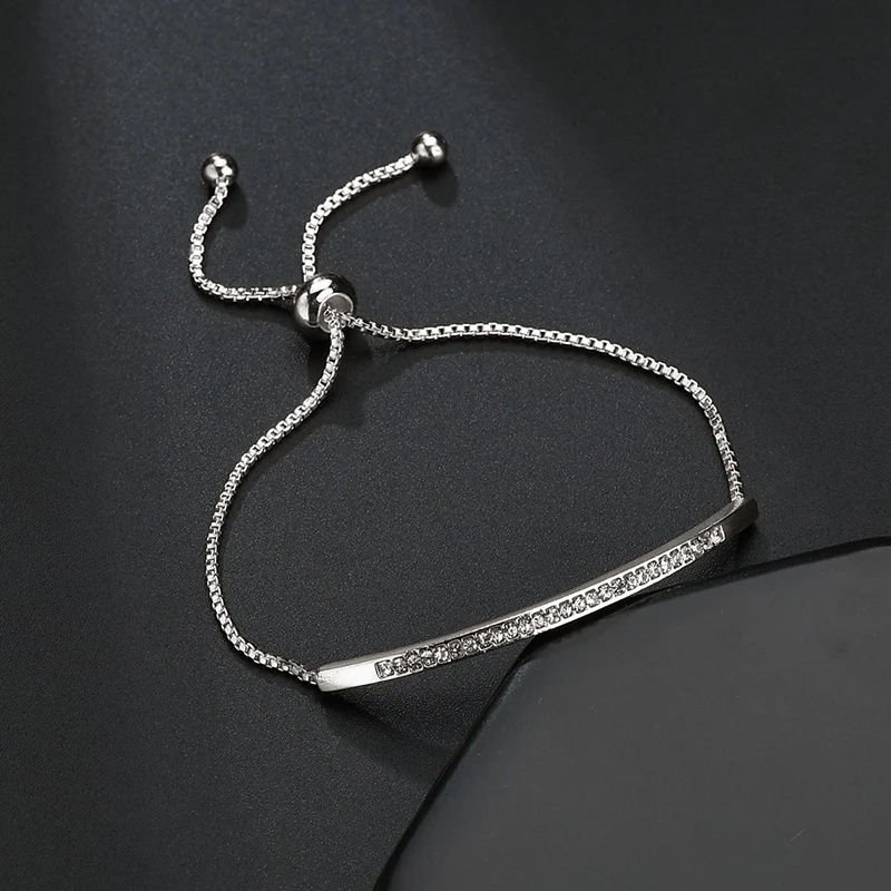 CUTEECO European Couples Cubic Zirconia Bracelets For Women Shiny Crystal Bracelet Men Jewelry Pulseras Mujer
CUTEECO European Couples Cubic Zirconia Bracelets For Women Shiny Crystal Bracelet Men Jewelry Pulseras Mujer