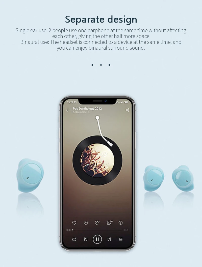 TWS Love Bluetooth 5.0 Earphones Wireless IPX6 Waterproof Headphones HIFI Sounds Handsfree Earbuds Stereo
TWS Love Bluetooth 5.0 Earphones Wireless IPX6 Waterproof Headphones HIFI Sounds Handsfree Earbuds Stereo