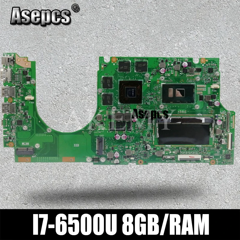 Asepcs с I7 6500U 8 ГБ/RAM UX510UW материнская плата для ноутбука For Asus UX510 UX510UX UX510UXK UX510UWK