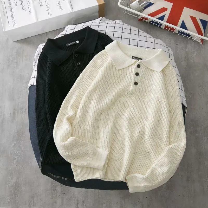 JDDTON Men's Turn-down Collar Sweaters Harajuku Thicker Korean Style Solid Sweaters Hip Hop Warm Fashion Simple Streetwear JE484
JDDTON Men's Turn-down Collar Sweaters Harajuku Thicker Korean Style Solid Sweaters Hip Hop Warm Fashion Simple Streetwear JE484