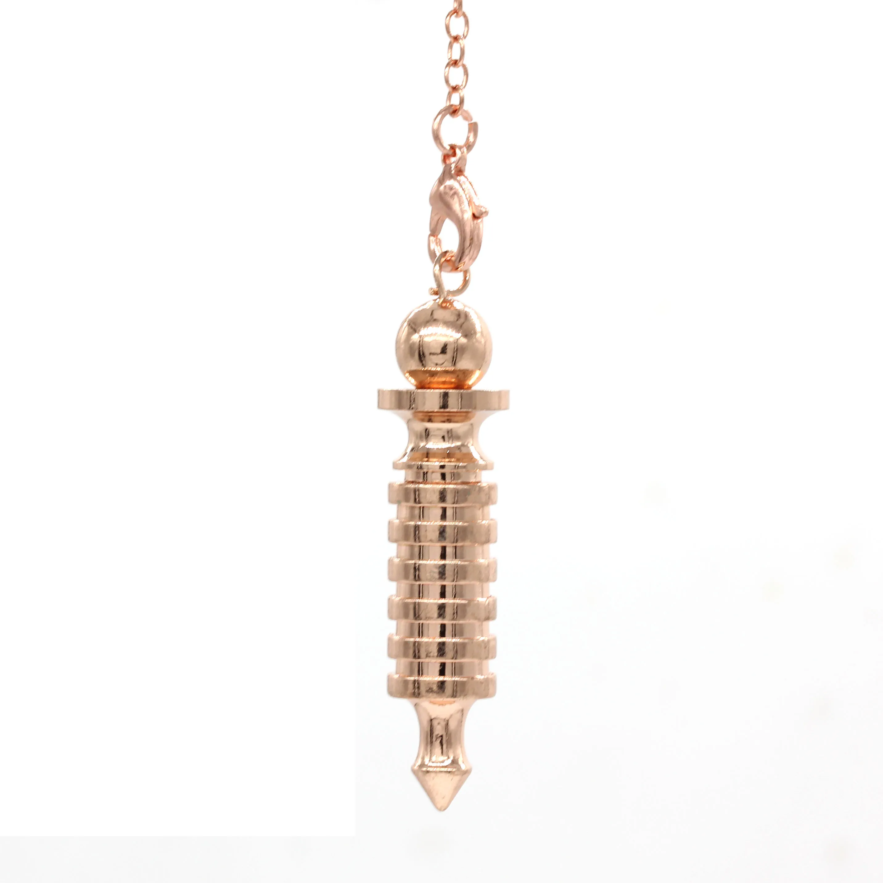 Trendy-beads Rose Gold Color Metal Spiral Shape Pendulum Pendant Attractive Design Jewelry
Trendy-beads Rose Gold Color Metal Spiral Shape Pendulum Pendant Attractive Design Jewelry