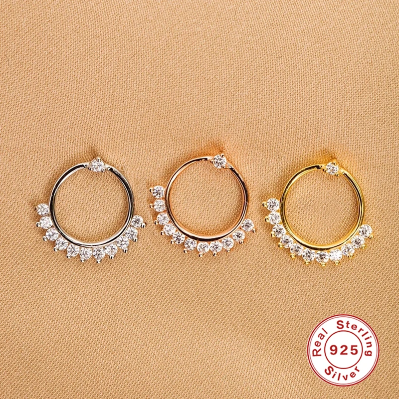 Aide 925 Sterling Silver CZ Zircon Circle Stud Earrings For Women Girls Shiny Crystal Ear Cartilage Piercing Jewelry Accessories
Aide 925 Sterling Silver CZ Zircon Circle Stud Earrings For Women Girls Shiny Crystal Ear Cartilage Piercing Jewelry Accessories