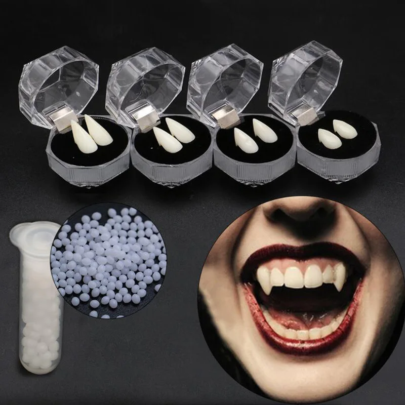 1 Pairs Vampire Teeth Fangs Dentures Props Halloween Costume Props False Teeth Solid Glue Denture Adhesive Halloween Party Decor
1 Pairs Vampire Teeth Fangs Dentures Props Halloween Costume Props False Teeth Solid Glue Denture Adhesive Halloween Party Decor