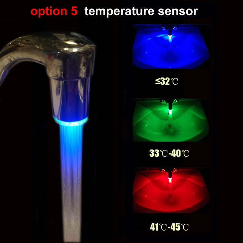 ZhangJi LED Luminous Faucet Tap Nozzle RGB Color Light Blinking Temperature Aerator Water Saving Kitchen Bathroom Accessories
ZhangJi LED Luminous Faucet Tap Nozzle RGB Color Light Blinking Temperature Aerator Water Saving Kitchen Bathroom Accessories