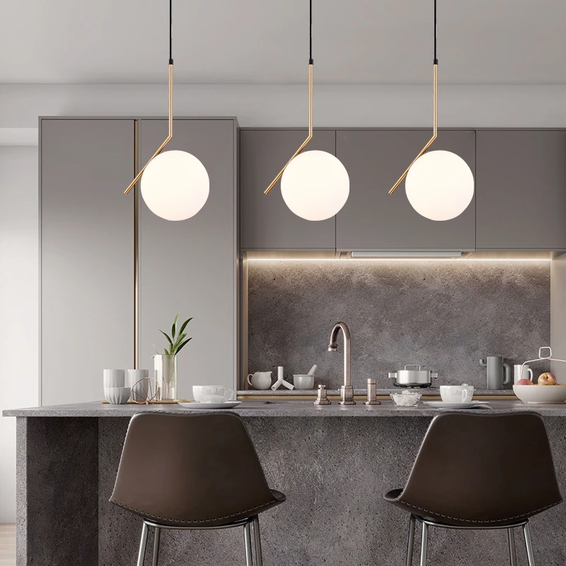 Milky white glass ball pendant light lamps Black Silve Brass Nordic home decor dining room LED bulb golden pendant lamp
Milky white glass ball pendant light lamps Black Silve Brass Nordic home decor dining room LED bulb golden pendant lamp