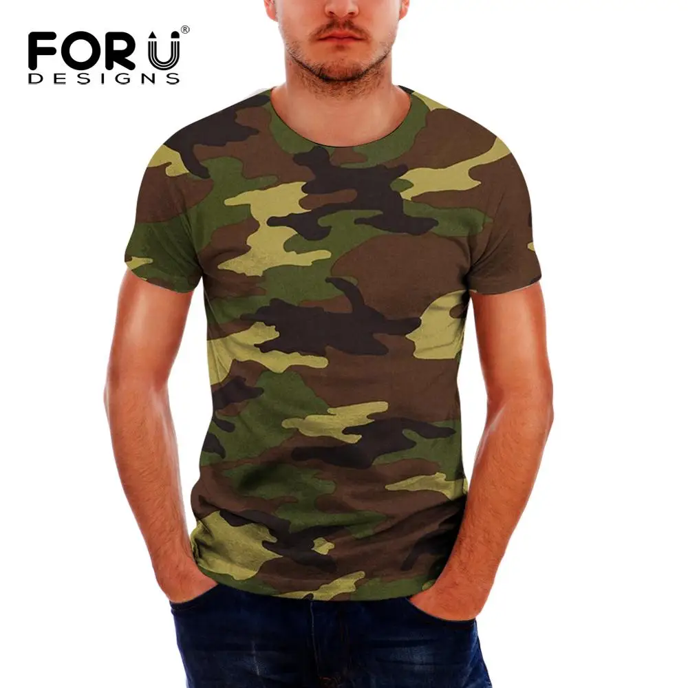 Новинка 2020, летняя камуфляжная Повседневная мужская футболка FORUDESIGNS с принтом, зеленые смешные футболки с коротким рукавом, топы, футболки 
Новинка 2020, летняя камуфляжная Повседневная мужская футболка FORUDESIGNS с принтом, зеленые смешные футболки с коротким рукавом, топы, футболки