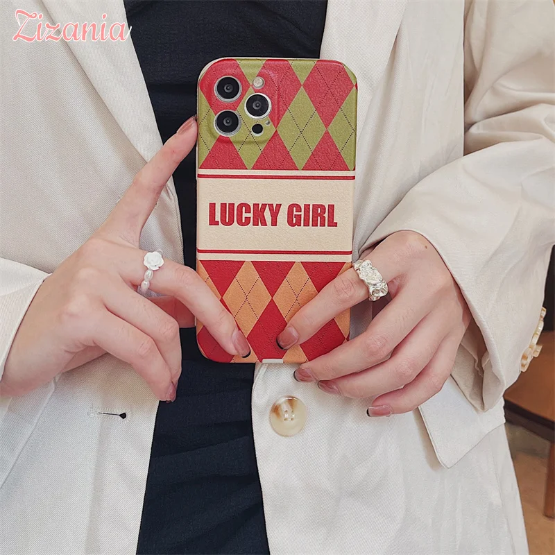 Fashion Hit the color Rhombus Lattice Phone Case For iPhone 13 12 11 Pro Max XS Max XR 7 8 Plus Lovely Shockproof Case Girl Gift
Fashion Hit the color Rhombus Lattice Phone Case For iPhone 13 12 11 Pro Max XS Max XR 7 8 Plus Lovely Shockproof Case Girl Gift