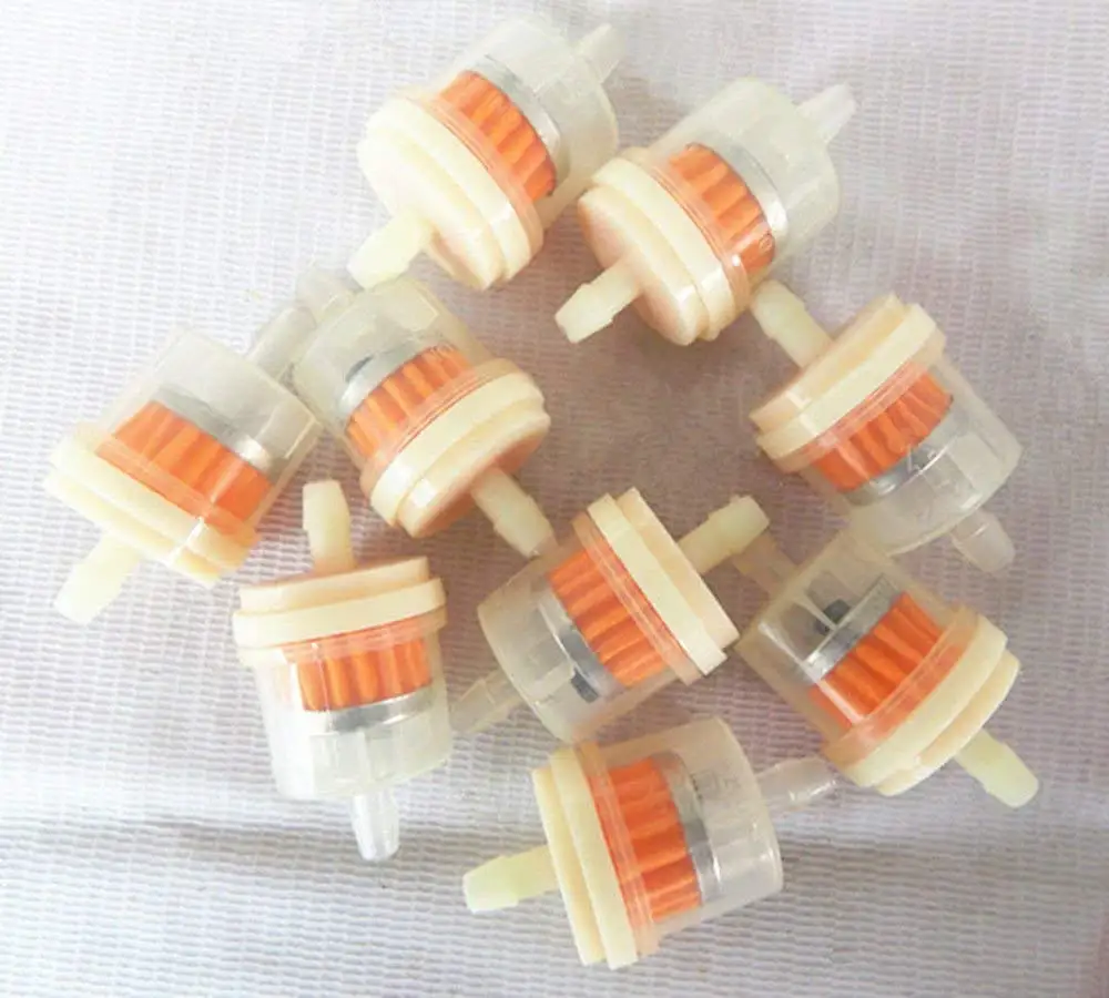 10pcs 1/4" Universal Motorcycle Mini Small Engine Gas Oil Inline Fuel Filter with Magnet
10pcs 1/4" Universal Motorcycle Mini Small Engine Gas Oil Inline Fuel Filter with Magnet