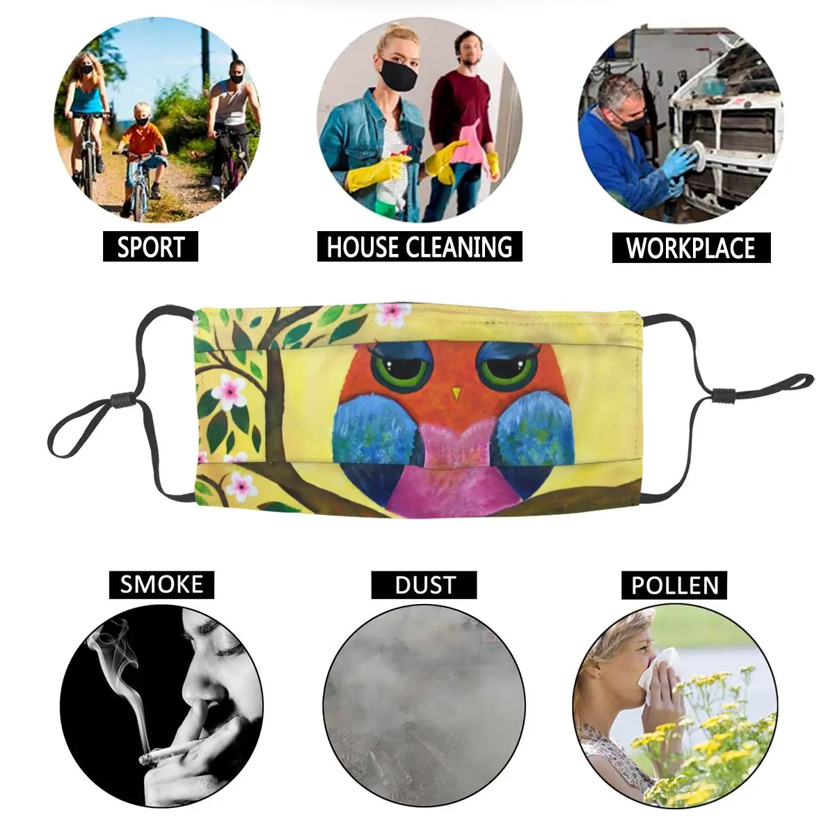 Cute Owl Reusable Face Mask Unisex Wildlife Bird Dustproof Protection Cover Respirator Mouth Muffle
Cute Owl Reusable Face Mask Unisex Wildlife Bird Dustproof Protection Cover Respirator Mouth Muffle