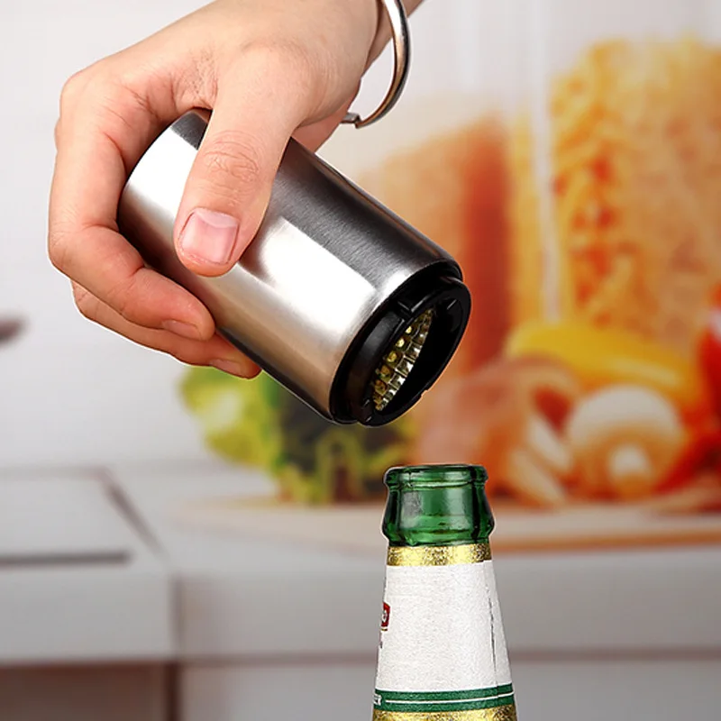 Stainless Steel Automatic Beer Bottle Opener Household Creative Bottle Opener Bar Household Press Type Bottle Opener
Stainless Steel Automatic Beer Bottle Opener Household Creative Bottle Opener Bar Household Press Type Bottle Opener