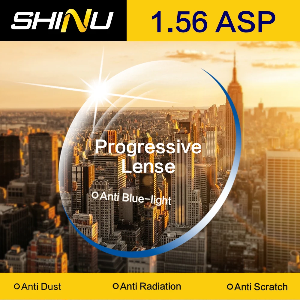 SHINU Progressive Optical Multifocal Prescription Lenses photochromic mirror clear lens cr 39 color lens optical lens cloth
SHINU Progressive Optical Multifocal Prescription Lenses photochromic mirror clear lens cr 39 color lens optical lens cloth