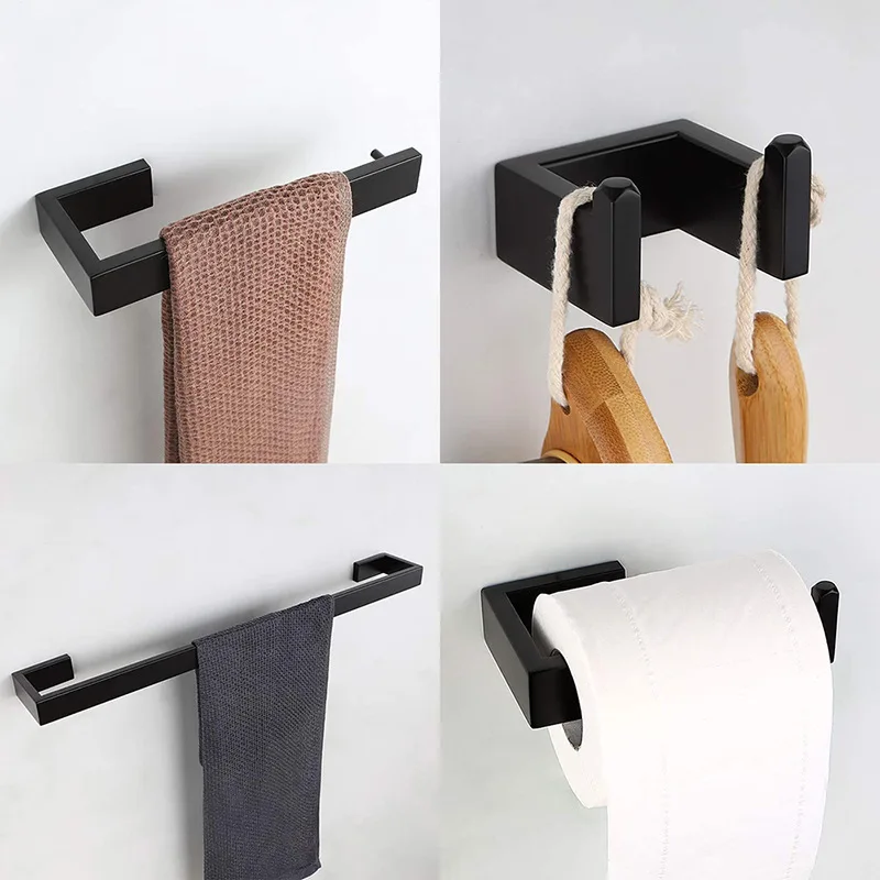 304 Stainless Steel Towel Rack Set Bathroom Accessories Set Clothes Hook Paper Towel Rack Towel Ring for Bathroom Hardware Set
304 Stainless Steel Towel Rack Set Bathroom Accessories Set Clothes Hook Paper Towel Rack Towel Ring for Bathroom Hardware Set