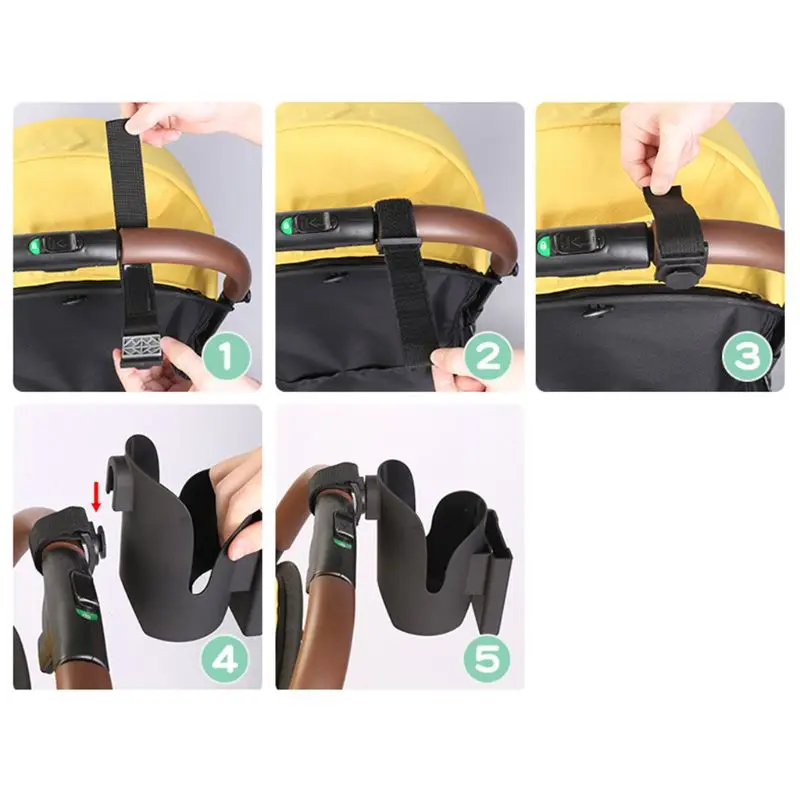 2 in 1 Stroller Cup Holder + Phone Holder Universal Cup Holder Rack for Buggy Pushchair Wheelchair
2 in 1 Stroller Cup Holder + Phone Holder Universal Cup Holder Rack for Buggy Pushchair Wheelchair