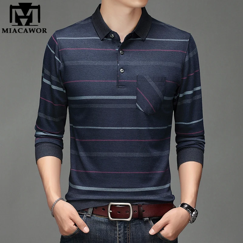 New Fashion Luxury Striped Men Polo Shirt Slim Fit Man Casual Camisa Masculina Autumn Long Sleeve Tops Men Clothing T1081
New Fashion Luxury Striped Men Polo Shirt Slim Fit Man Casual Camisa Masculina Autumn Long Sleeve Tops Men Clothing T1081