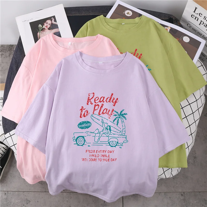 Women'S Clothing 2021 Shirt Oversize Short Sleeve T-Shirts Plus Size Loose Summer Tops Hawaii Print Home Clothes Fashion Tees
Women'S Clothing 2021 Shirt Oversize Short Sleeve T-Shirts Plus Size Loose Summer Tops Hawaii Print Home Clothes Fashion Tees