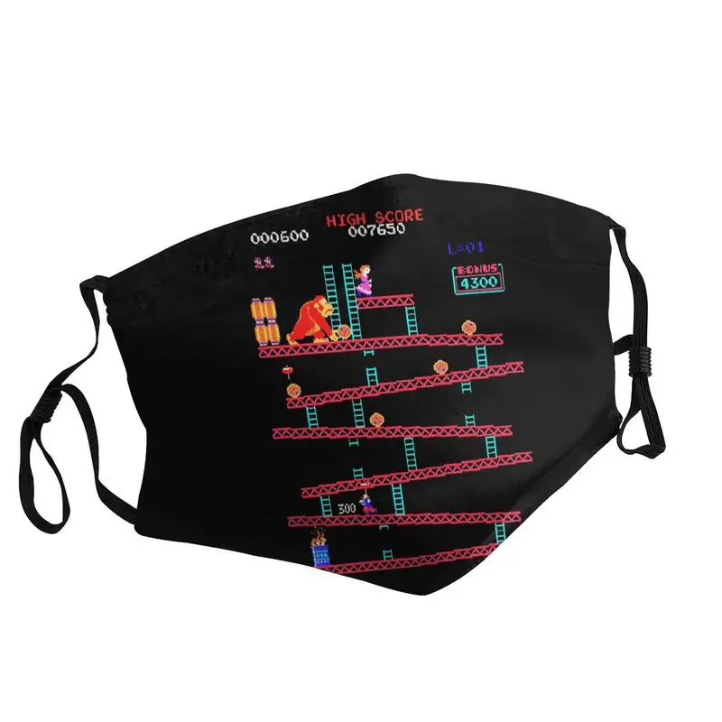 Маска для лица Donkey Kong многоразовая для взрослых, пылезащитный респиратор для защиты от смога, аркадных игр, коллажей
Маска для лица Donkey Kong многоразовая для взрослых, пылезащитный респиратор для защиты от смога, аркадных игр, коллажей