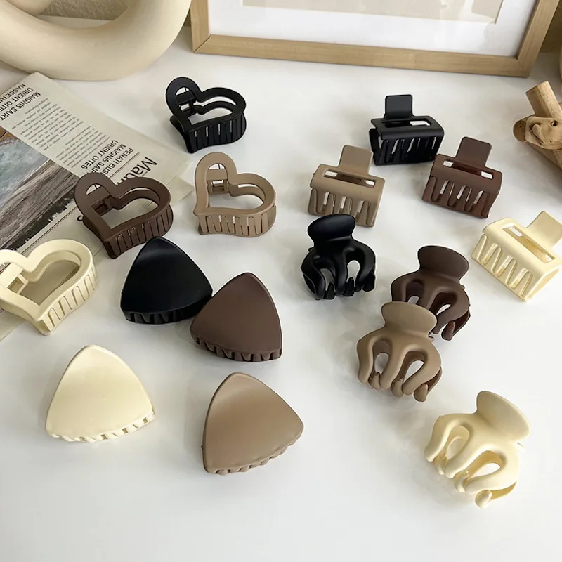 Autumn New Design Milk Tea Coffee Color Elegance Acrylic Heart Square Trangle Hair Clip Hairgrip 2021 Hair Accessories
Autumn New Design Milk Tea Coffee Color Elegance Acrylic Heart Square Trangle Hair Clip Hairgrip 2021 Hair Accessories