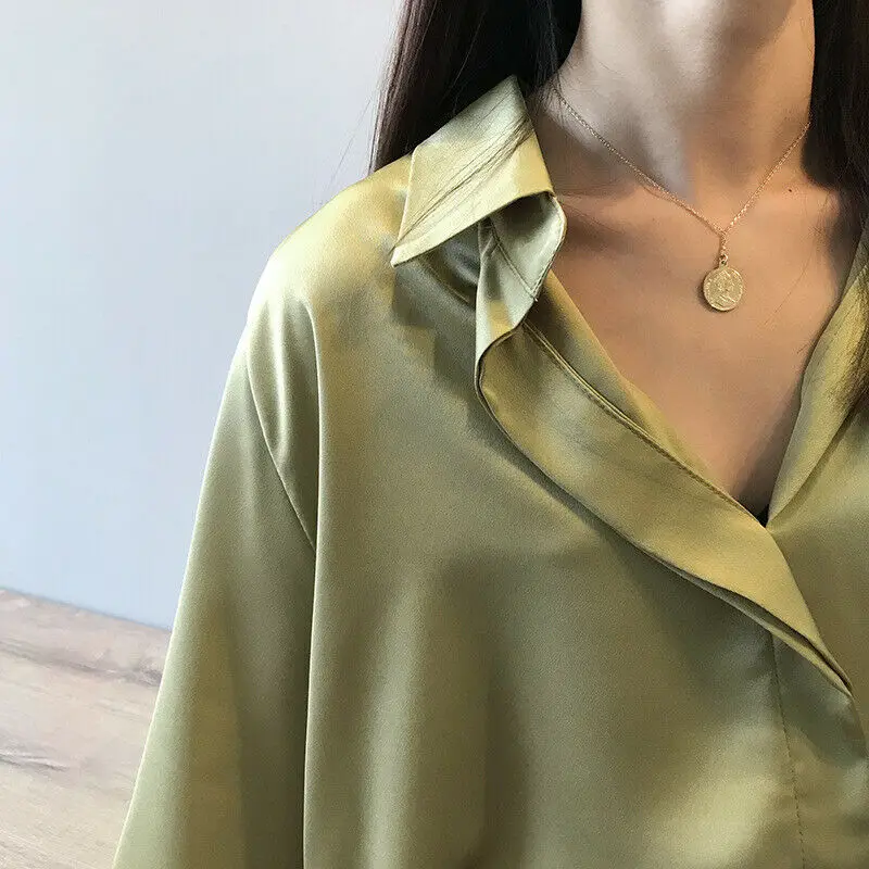 Brand New Women Long Sleeve Shirt Blouse V-neck Lapel Sexy Summer Femme Solid Casual Office Wear Tops Office Shirts
Brand New Women Long Sleeve Shirt Blouse V-neck Lapel Sexy Summer Femme Solid Casual Office Wear Tops Office Shirts