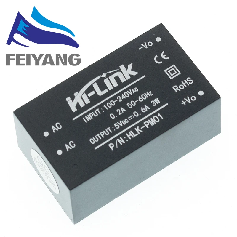 1 шт. HLK PM01 AC DC 220 В до 5 мини блок питания интеллектуальный бытовой выключатель|power