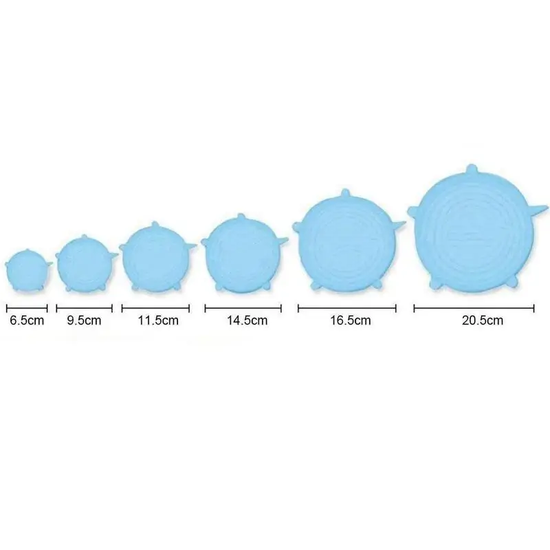 6Pcs/set Silicone Fresh-keeping Lid Elastic Bowl Lid with Accessories Film Ring Lid Transparent Kitchen Cling Pull Food Sea P7F9
6Pcs/set Silicone Fresh-keeping Lid Elastic Bowl Lid with Accessories Film Ring Lid Transparent Kitchen Cling Pull Food Sea P7F9