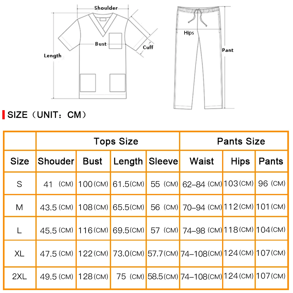 Long sleeve winter scrub uniform V-neck care jacket uniform frosted top + pants suit healthy work scrubs clothes snap laboratory
Long sleeve winter scrub uniform V-neck care jacket uniform frosted top + pants suit healthy work scrubs clothes snap laboratory
