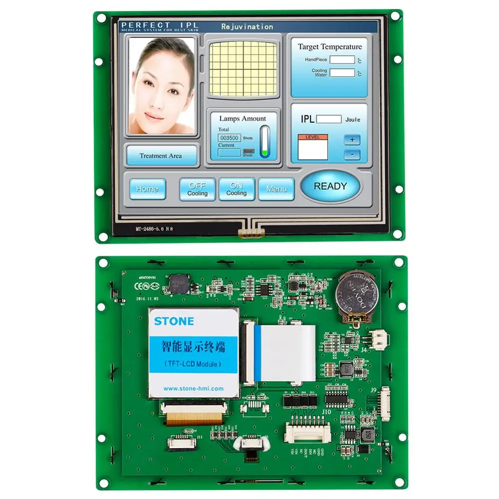 5.6 Inch HMI Programmable Smart TFT LCD Touch Screen with RS232/RS485/TTL for Equipment Use
5.6 Inch HMI Programmable Smart TFT LCD Touch Screen with RS232/RS485/TTL for Equipment Use