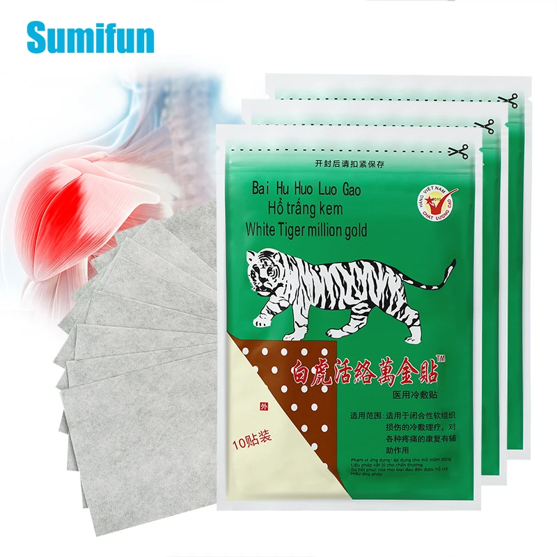 10pcs White Tiger Balm Analgesic Patch Neck Shoulder Lumbar Spine Muscle Rheumatoid Arthritis Pain Relief Patch Body Massage
10pcs White Tiger Balm Analgesic Patch Neck Shoulder Lumbar Spine Muscle Rheumatoid Arthritis Pain Relief Patch Body Massage